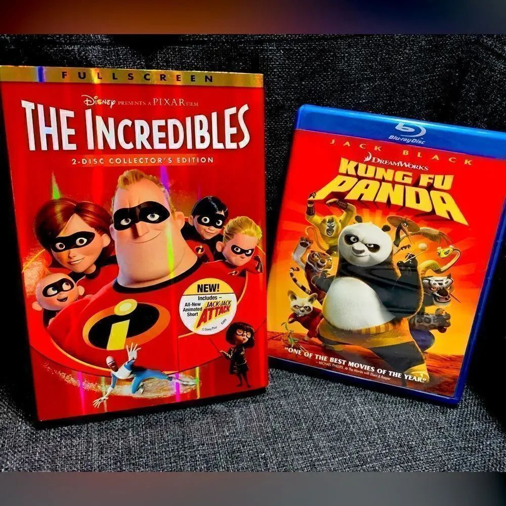 The Incredibles & Kung Fu Panda Movie Bundle